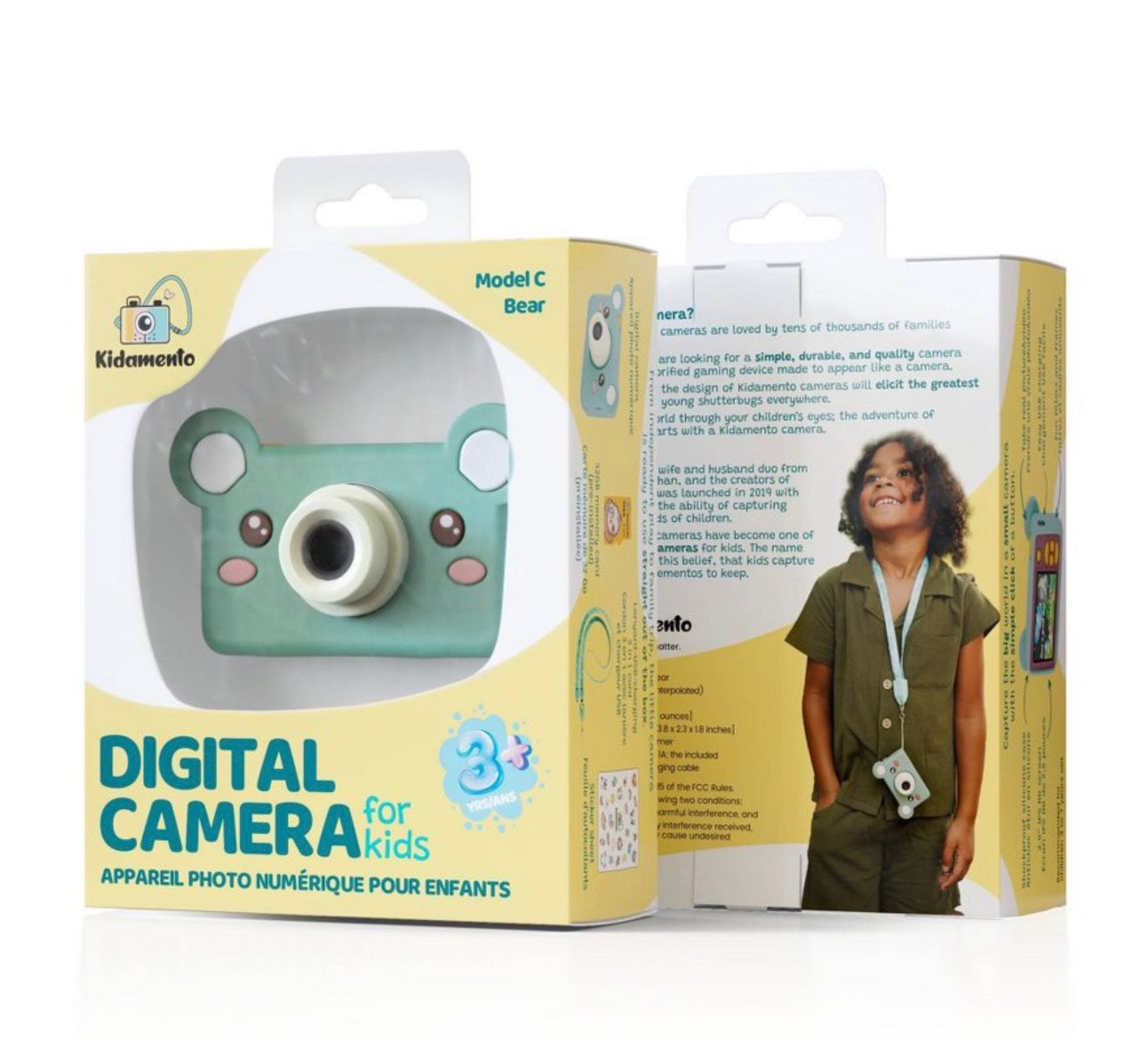 Kidamento Kids Digital Camera – Model K (Bear) | 8MP HD, 32GB, USB-C