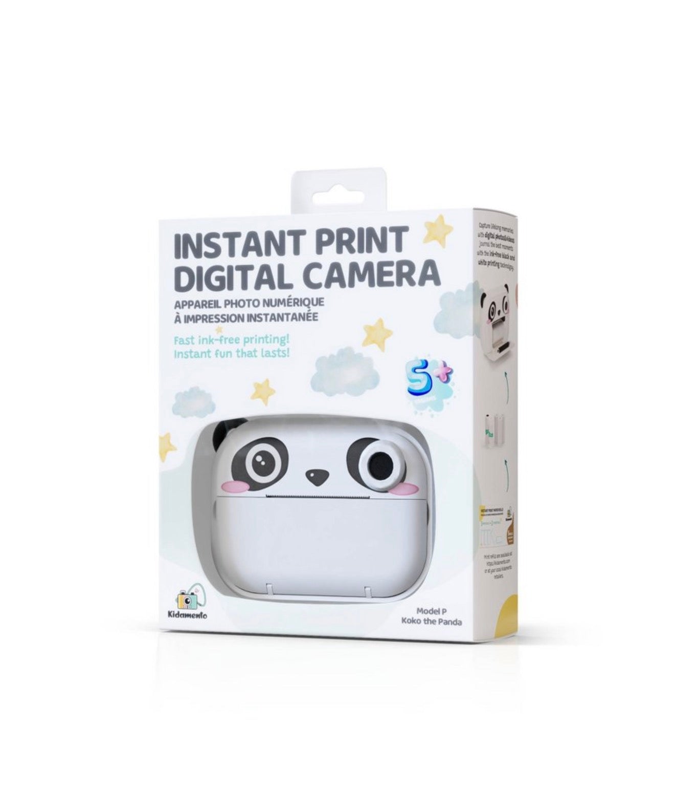 Kidamento Instant Print Camera for Kids – Koko the Panda | 2MP, 2.4” Screen, 32GB Memory